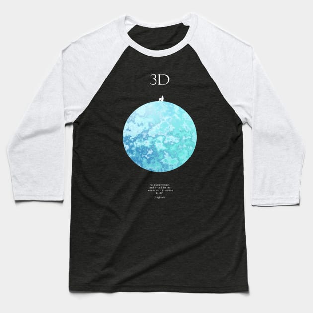 Jungkook 3D Moon Light Baseball T-Shirt by ZoeDesmedt